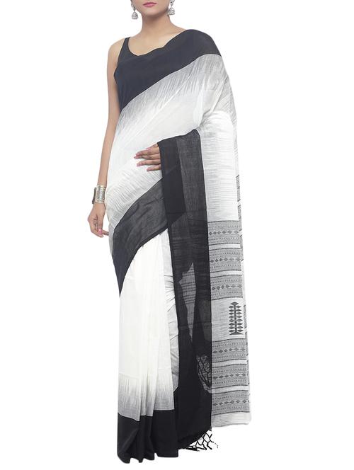 Organic Cotton  handloom saree - 15458716 - Very Small Image - 1