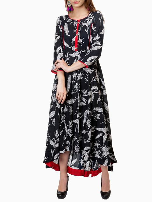 asymmetric printed kurta - 15460606 - Very Small Image - 1