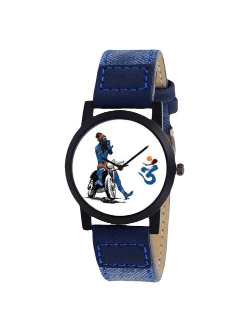 nubela leather strap analog watch - 15460903 - Very Small Image - 1