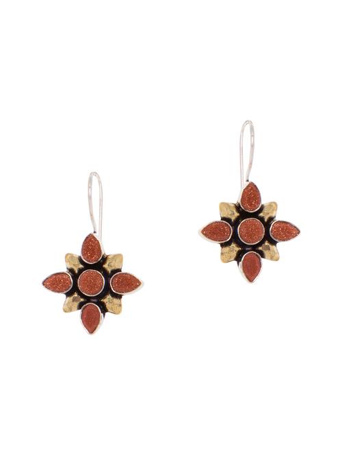brown silver tone earrings - 15462906 - Very Small Image - 1