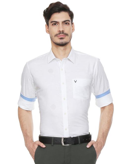 white cotton casual shirt - 15463337 - Very Small Image - 1