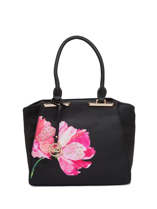 black leatherette (pu) handbag - 15465479 - Very Small Image - 1
