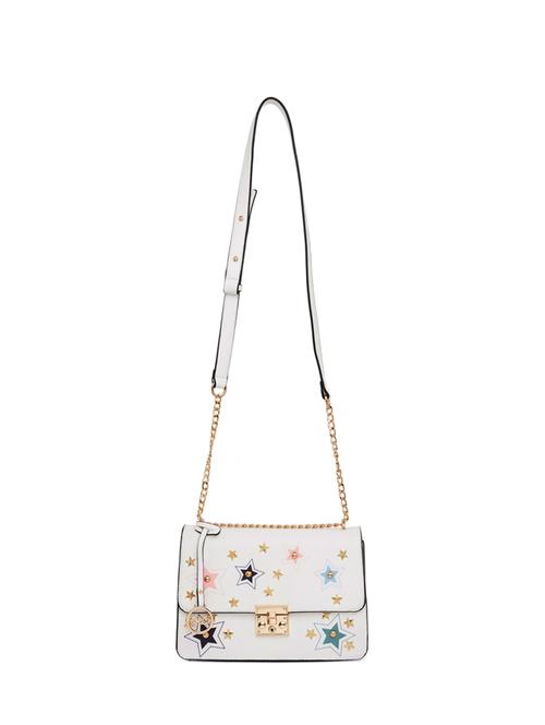 white leatherette (pu) sling bag - 15465525 - Very Small Image - 1