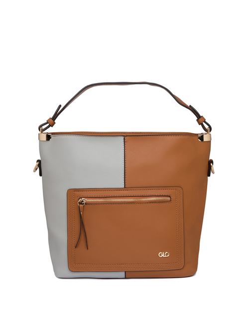 tan leatherette (pu) sling bag - 15465534 - Very Small Image - 1