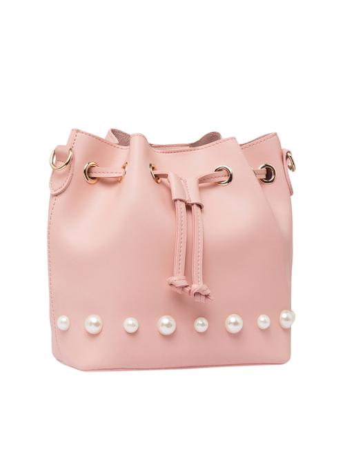 pink leatherette (pu) sling bag - 15465543 - Very Small Image - 1