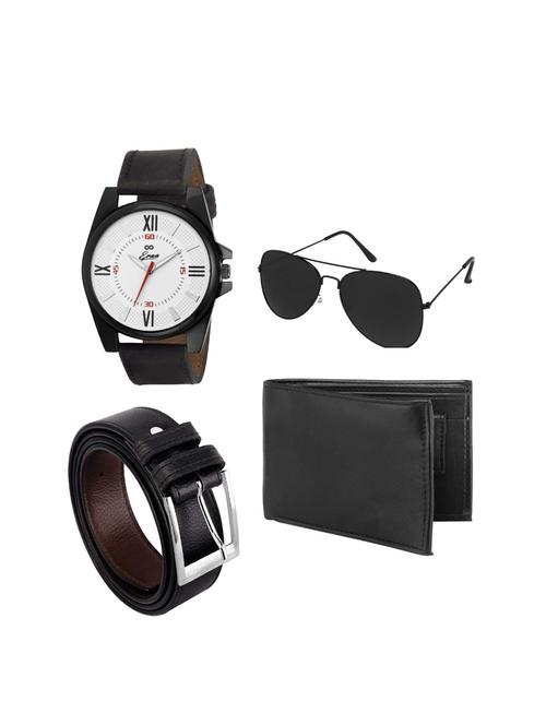 round dial analog watch combo - 15465626 - Very Small Image - 1