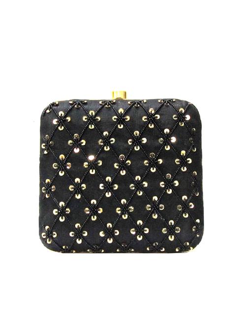 black cotton box clutch - 15466097 - Very Small Image - 1