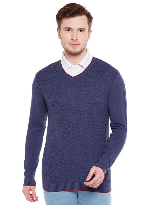 blue wool pullover - 15466128 - Very Small Image - 1
