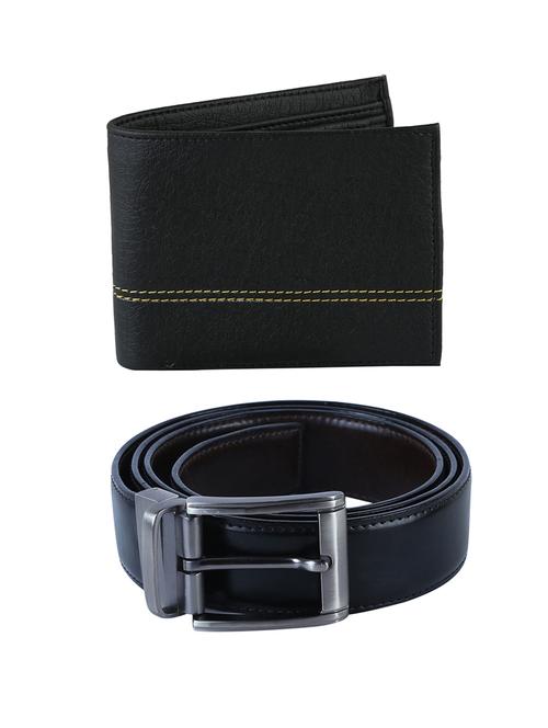black leather belt with wallet - 15466569 - Very Small Image - 1