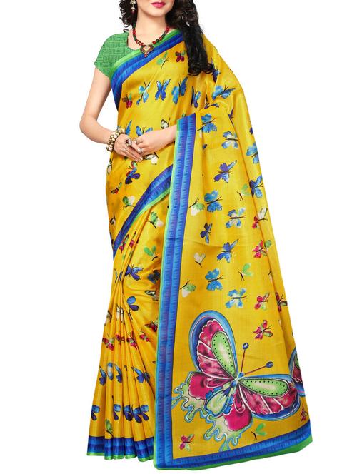 conversational printed saree with blouse - 15467352 - Very Small Image - 1