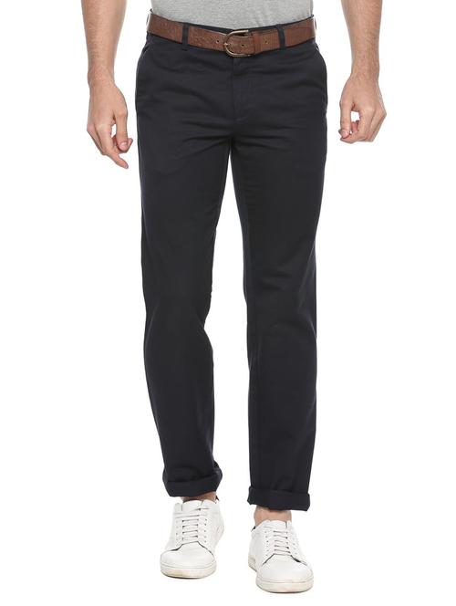 navy blue cotton chinos - 15467397 - Very Small Image - 1