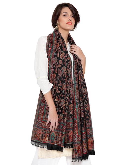 floral pashmina shawl - 15468061 - Very Small Image - 1