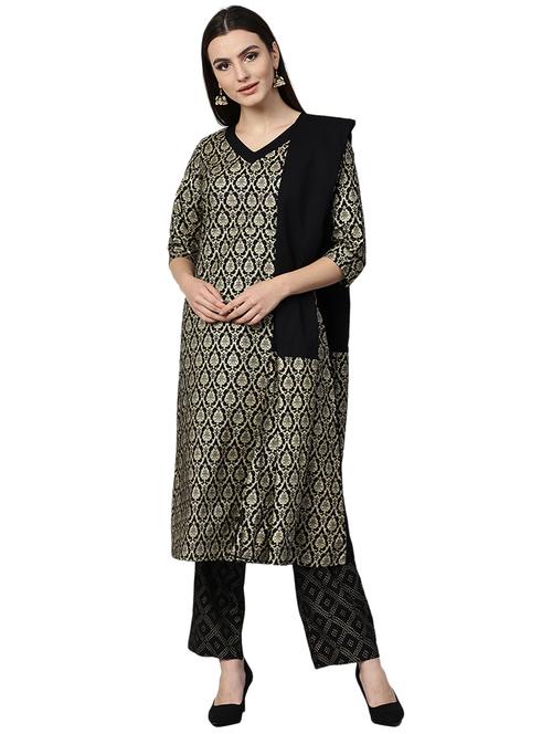 printed straight pant suit set - 15468448 - Very Small Image - 1
