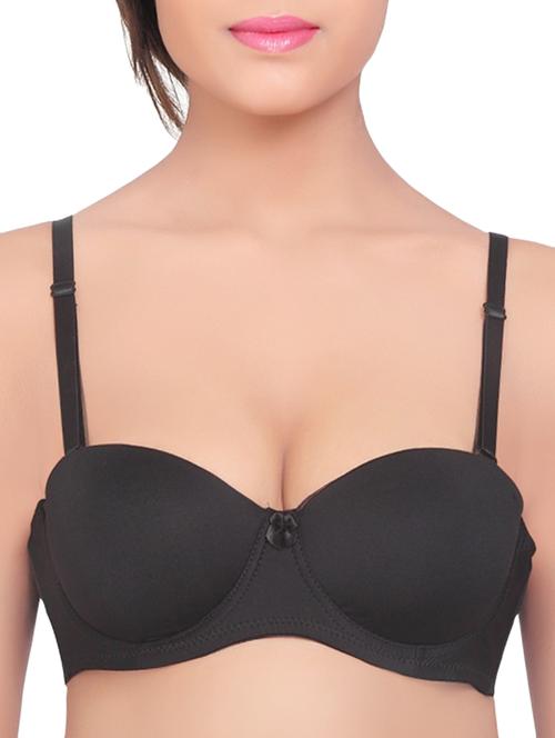 bow patch balconette push up bra - 15468494 - Very Small Image - 1