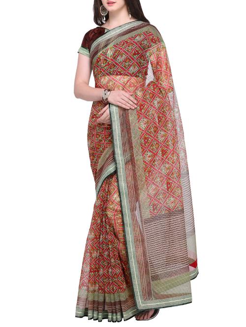 stylish printed saree - 15468645 - Very Small Image - 1