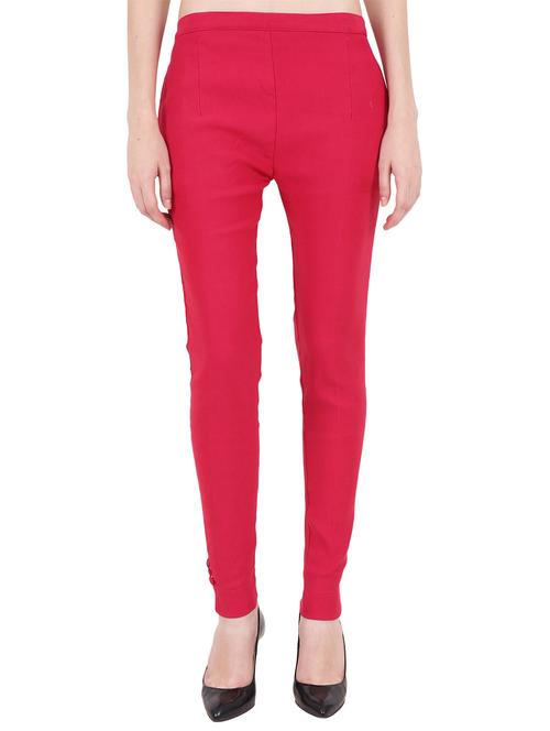 flat front solid trouser - 15469101 - Very Small Image - 1