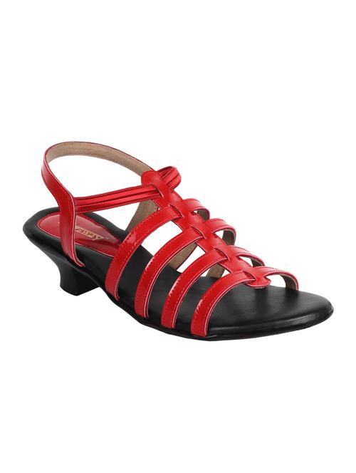 red back strap sandals - 15469892 - Very Small Image - 1