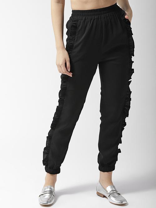 frill detail high-waist trouser - 15471489 - Very Small Image - 1