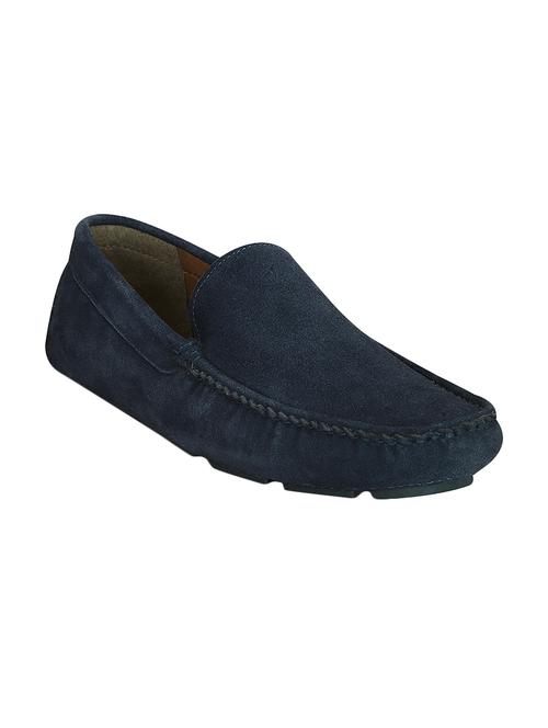 navy suede slip on loafers - 15471988 - Very Small Image - 1