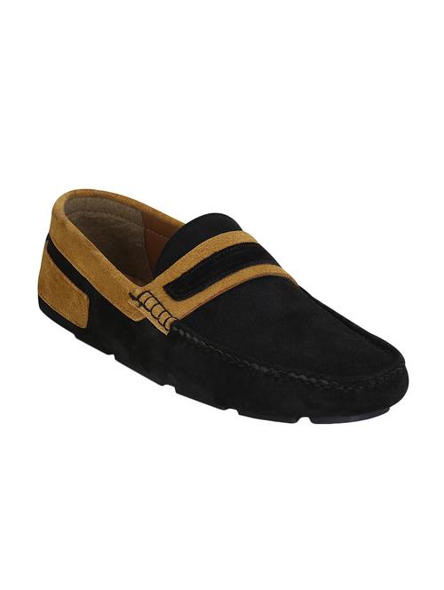 black suede slip on loafers - 15471990 - Very Small Image - 1