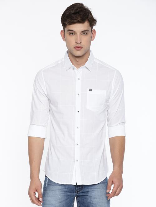 white cotton casual shirt - 15472250 - Very Small Image - 1
