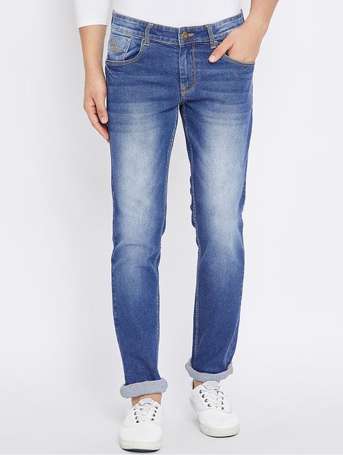 blue denim washed jeans - 15473155 - Very Small Image - 1