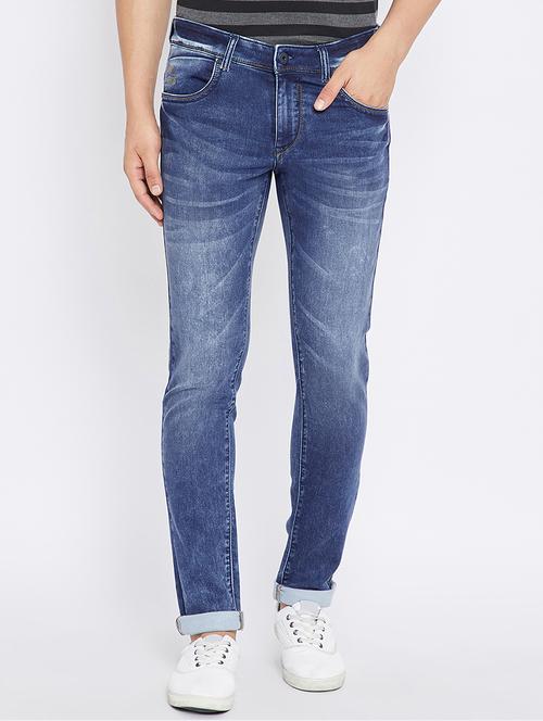 blue denim washed jeans - 15473156 - Very Small Image - 1