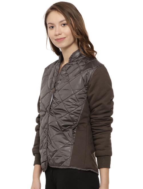 quilting detail zip up jacket - 15475756 - Very Small Image - 1