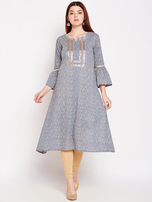 a-line gotta work kurta - 15476290 - Very Small Image - 1