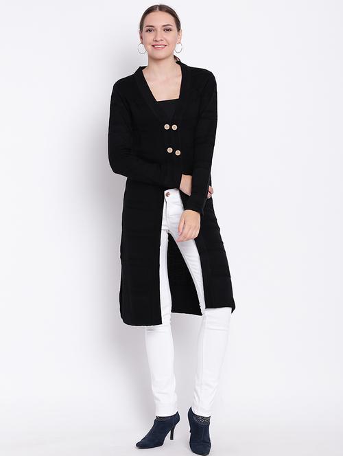 striped woolen cardigan - 15476333 - Very Small Image - 1