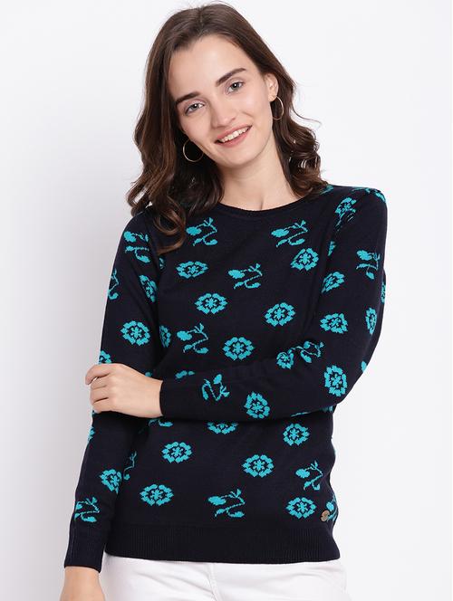 printed woolen pullover - 15476450 - Very Small Image - 1