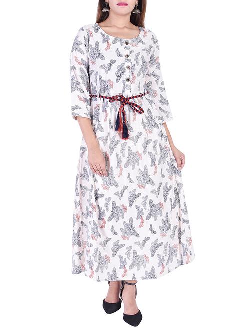 a-line printed ethnic kurta - 15476486 - Very Small Image - 1