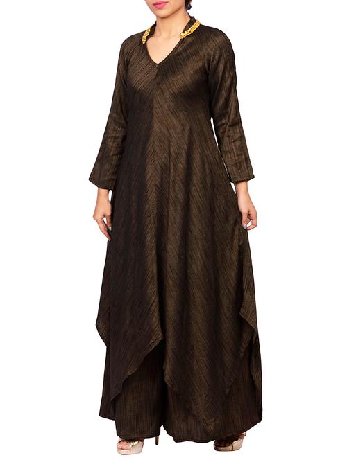 hickory asymmetric kurta - 15476507 - Very Small Image - 1