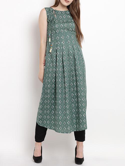 anarkali kurta with tassels - 15476683 - Very Small Image - 1