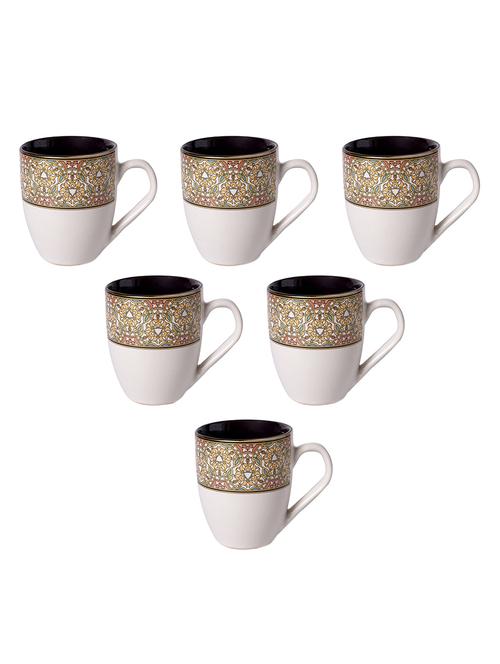 set of 6 bone china coffee & tea cups - 15477006 - Very Small Image - 1