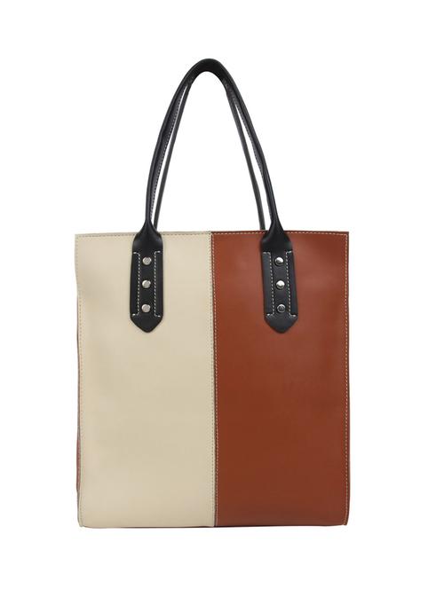 tan leatherette (pu) regular tote - 15477546 - Very Small Image - 1