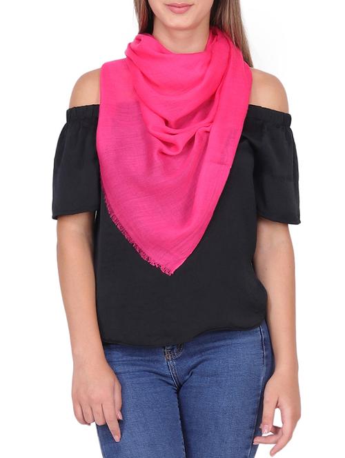 pink viscose stole - 15484653 - Very Small Image - 1