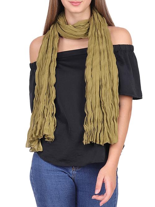 green cotton stole - 15484658 - Very Small Image - 1