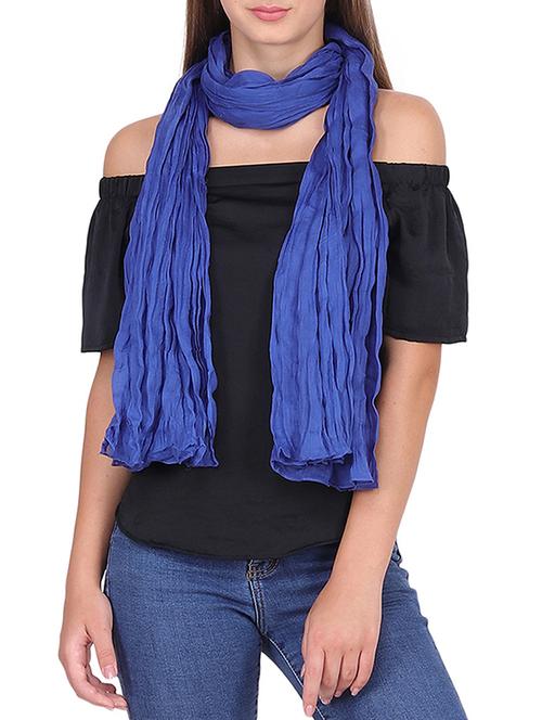 navy blue cotton stole - 15484659 - Very Small Image - 1