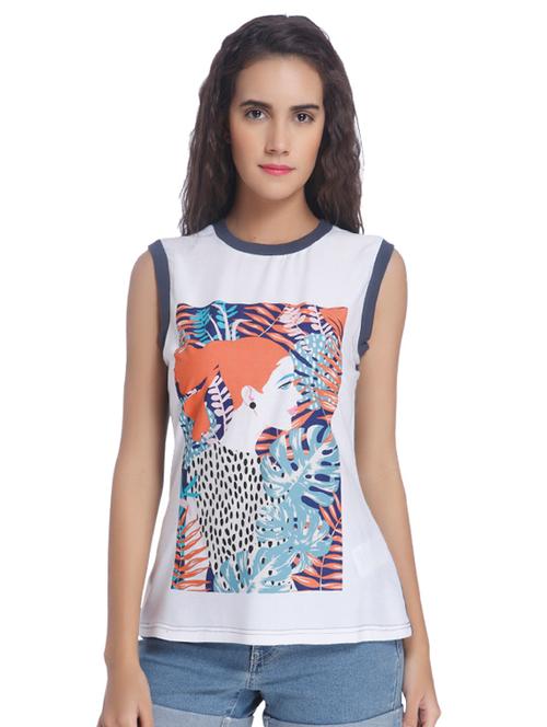 graphic printed color block top - 15485261 - Very Small Image - 1