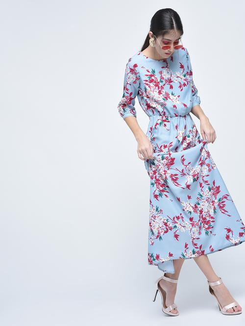 floral blouson maxi dress - 15486033 - Very Small Image - 1
