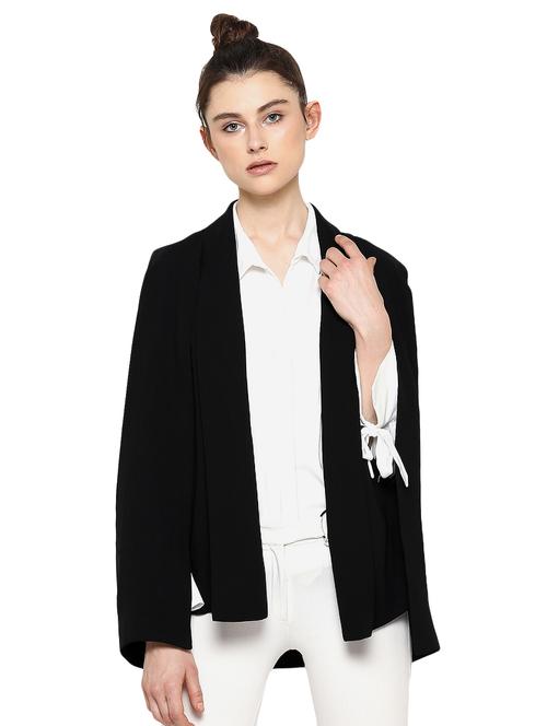 slit sleeved solid shrug - 15486050 - Very Small Image - 1