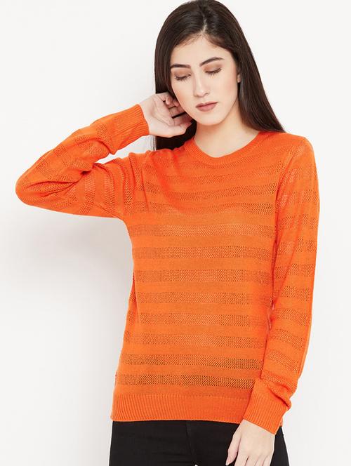 pointelle knit woolen pullover - 15486642 - Very Small Image - 1
