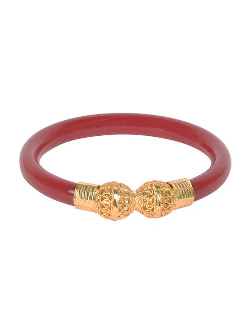 Red Gold Tone Pola Bangles - 15489764 - Very Small Image - 1