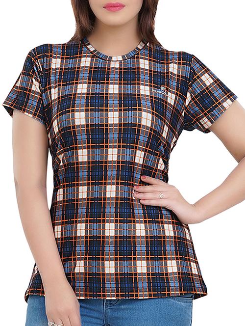 short sleeved checkered tee - 15492128 - Very Small Image - 1