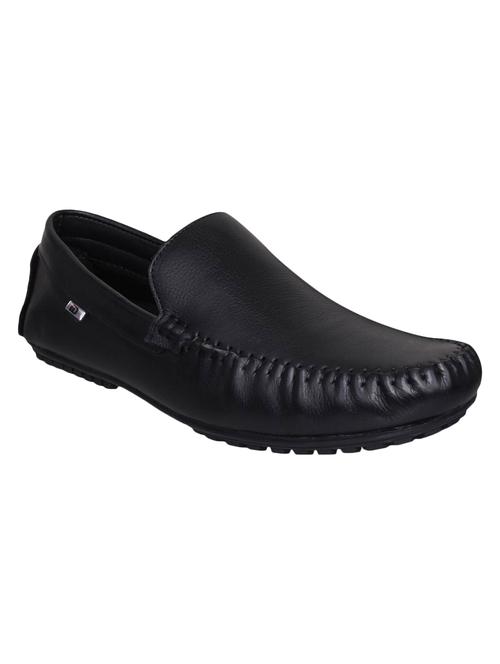 black leather office wear loafers - 15492652 - Very Small Image - 1