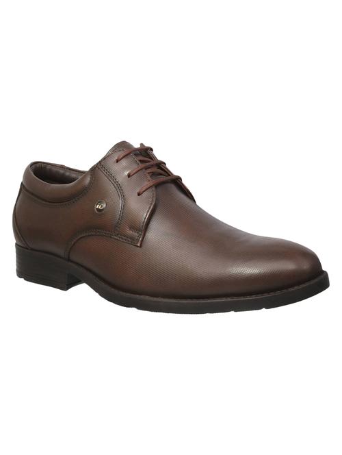 brown leather lace-up derbys - 15492679 - Very Small Image - 1