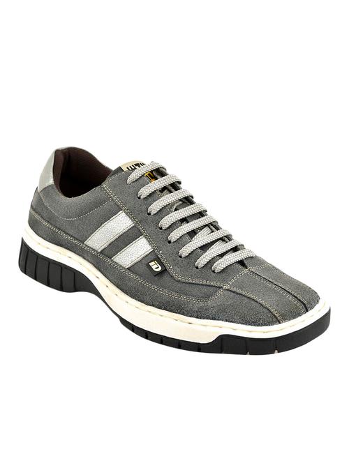 grey suede lace up shoes - 15492776 - Very Small Image - 1
