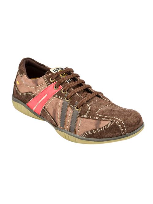 brown leather lace up shoes - 15492790 - Very Small Image - 1