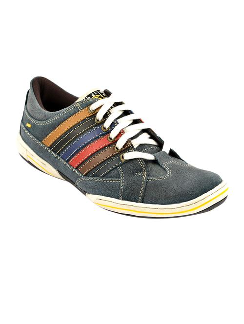 grey leather lace up shoes - 15492797 - Very Small Image - 1